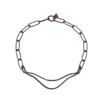 Collar Negro HS Sprenger Exhibición Standar, 72cm/3mm