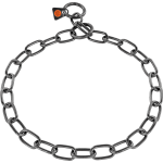 Collar Acero Inoxidable Negro HS Sprenger Eslabón Mediano, 67cm/3mm