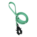 Traílla Biothane Verde Menta Cierre Frog, 2 Metros