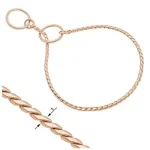 Collar De Exposición Cobra Oro Rosa, 5mm/70cm